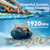 Coasteering Planet Edge Pool Vacuum for Above Ground Pool, 120-Min Runtime, Powerful Dual-Motor, Adjustable Cleaning Path, Cordless Robotic Pool Cleaner for Flat Pools Up to 850 Sq.ft, Deep Grey