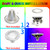Jadisi LED Pool Light Bulb for Inground Pools – RGBW 70W Swimming LED Pool Lights, 12 Color Modes, Adjustable Brightness & Speed, Remote Control, Energy Efficient, E26 Base