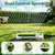 Lizjarol Heavy Duty Oscillating Sprinkler for Yard, Metal Base, 19 Nozzles
