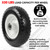 AR-PRO (2-Pack) 12" Flat-Free Solid Tire and Wheel, with 3-3/4" Centered Hub & 1" Bore, Fits 25mm Axle Shaft, Replacement Heavy-Duty Trailer Dolly & Utility Cart Wheel Set