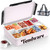 Chilled Portable Snackle Box Container with Ice Pack, Beach Essentials for Summer, Divided Serving Tray with Insulated Bag for 8+ Hrs Cooling, Snack Containers for Road Trip Charcuterie Snack Picnic
