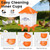 Eggluuz 5 Gallons Chicken Waterer Bucket with Chicken Water Cups, Adjustable Legs and Anti-Roost Cone
