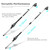 XSSIVE 20V Cordless Telescopic Pole Hedge Trimmer Long Reach Extendable Hedge Cutter - 1x 2.0AH Battery, Shoulder Strap, Fast Charger - for Hedges, Branches