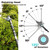 XSSIVE 20V Cordless Telescopic Pole Hedge Trimmer Long Reach Extendable Hedge Cutter - 1x 2.0AH Battery, Shoulder Strap, Fast Charger - for Hedges, Branches