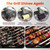 Electric Grill Brush for Outdoor Grill,150Mins Runtime BBQ Grill Cleaner with 3 Heads,3-Speed Control&Angle Adjust,Safe for Cast Iron/Stainless-Steel Grates,Ideal BBQ Gifts for Men/Dad