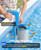 DeeprClean Above Ground Pool Skimmer with Backlit Solar Digital Thermometer