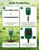 2 Pack Solar Ultrasonic Animal Repeller with Motion Sensor, Deer Repellent Devices with LED Light, Waterproof Cat Repellent Outdoor, Dog Deterrent for Yard Garden to Repel Raccoon, Squirrel, Fox