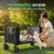 Overmont 3 in 1 Wagon Cart Converts to Bench 120L Foldable Cart Side Open