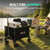 Overmont 3 in 1 Wagon Cart Converts to Bench 120L Foldable Cart Side Open