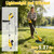21V Electric Weed Wacker, 2-in-1 Cordless String Trimmer with 2 x2.0Ah