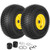 GICOOL 15x6.00-6 Lawnmower Front Tire Wheel, for Riding Mower Tractor, 2PK
