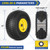 GICOOL 15x6.00-6 Lawnmower Front Tire Wheel, for Riding Mower Tractor, 2PK