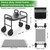 Garden Kneeler and Seat with 360° Wheels: 3-in-1 Rolling Gardning Stool