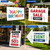 Lxmlwin Corrugated Plastic Board 24 x 36 Inch, Waterproof White Corrugated Plastic Sheet Poster Board Custom Blank Yard Signs for Outdoor Estate Garage Sale, Birthday Party, Parking, Guidepost, 5 Pcs