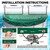 21 ft Round Winter Pool Cover for Above Ground Pools, Green, Resistance