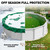 21 ft Round Winter Pool Cover for Above Ground Pools, Green, Resistance