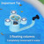 Valdorena Pool Skimmer Socks, 10 Pack White Filter Basket Debris Cleaner,