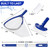 POOLAZA Pool Spa Cleaning Kit, Skimmer Net & Brush with 33" Pole