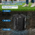 50 Gallon Stormwater Dry Well for Yard Drainage, Underground Stormwater Detention & Infiltration System, Modular Open-Bottom Dry Well Kit with 3 Side Panels, 1 Cover for Rainwater Collection, 1PC