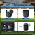 50 Gallon Stormwater Dry Well for Yard Drainage, Underground Stormwater Detention & Infiltration System, Modular Open-Bottom Dry Well Kit with 3 Side Panels, 1 Cover for Rainwater Collection, 1PC