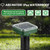 Mole Repellent Solar Powered 10 Pack, Ultrasonic Gopher Vole & Snake Deterrent, IP44 Waterproof Sonic Spikes to Stop Animal Digging, Pest Repeller for Lawn Garden Yard & Landscape Protection