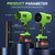 GustoneMas Brushless Cordless Leaf Blower with 2 Batteries and Charger