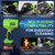 GustoneMas Brushless Cordless Leaf Blower with 2 Batteries and Charger