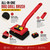 Kosmikos Bristle-Free BBQ Grill Brush for Outdoor Grill, Steam Grill Cleaner with Scraper & 2 Detachable Scrub Heads for Gas, Charcoal, Porcelain, Cast Iron Grates