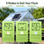 25W Solar Exhaust Fan for Chicken Coop, Smart Solar Powered Dual Vent Fans
