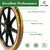 Parts Camp 20" Flat Free Tire Cart Wheels Replacement Wheelbarrow Tires