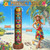 Hollowfly 2 Pack 7 ft Inflatable Tiki Luau Party Decorations Hawaiian Luau Tropical Inflatables Tiki Decoration Blow up Party Beach Supplies for Hawaiian Bar Pool Outdoor Yard Decor(Summer)