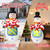 8Ft Tall Inflatable Snowman Christmas Decorations,Built-in LED Lights Outdoor Holiday Decor with Gift Box and Candy Canes, Fast Self-Inflating,for Yard Holiday Xmas New Year