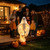 Swirling Ghost Pumpkin Yard Lamp, LED Light Outdoor Halloween Decoration