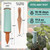 BabaBerry Terracotta Watering Spikes 2 Pack 17.5oz Capacity Plant Watering Devices Self Watering Spikes Large Plant Watering Globes Self Watering Planter Insert AcquaTerra with Root Dibber Installer