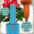 BabaBerry Terracotta Watering Spikes 2 Pack 17.5oz Capacity Plant Watering Devices Self Watering Spikes Large Plant Watering Globes Self Watering Planter Insert AcquaTerra with Root Dibber Installer