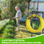FaloStwer Garden Hose Holder - Upgraded Water Hose Holder Holds, Heavy Duty Metal Freestanding Hose Stand Sturdy, Detachable Garden Hoses Storage Rack for Outside Yard Lawn (Black)