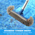 Swimming Pool Cleaning Kit, Pool Brush with 59" Adjustable Aluminum Pole & Semi-deep Skimmer Net & Cleaning Sponge Scrubber with Handle for Above Ground Pools,Ponds,Spas,Hot Tubs(COLOR:Blue)