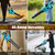 Leaf Blower Cordless 21V, Battery Leaf Blower with 2 x 4.0Ah Batteries and Charger, 3 Speed Modes, Handheld Cordless Blower for Lawn Care, Blowing Leaves, Small Gravel, Blue