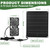 Solar Powered Fan, 30W Solar Fan with Two IPX7 Waterproof Fans for Outside Greenhouse Shed Chicken Coop, Exhaust Intake Mounting Way and Solar Panel Fan Kit