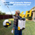 JESIMAIK Battery Powered Backpack Sprayer with Agitator, 120 PSI Handle-Mounted Pressure Control, 4.8 Gallon, 4.0Ah Battery Operated Weed Sprayer with Telescopic Wand & 5 Nozzles for Lawn & Garden
