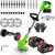 Electric Weed Wacker Cordless,24v Weed Eater Battery Powered 3 in 1 Lightweight Grass Trimmer with 2 4.0 Ah Batteries,Weed Eater with Blade & Wheels for Women,Lawn Care,Yard