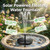 Solar Bird Bath Fountains, Newly Upgraded 1.4W Solar Pump with 6 Nozzles