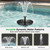 Solar Bird Bath Fountains, Newly Upgraded 1.4W Solar Pump with 6 Nozzles