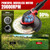 20000 RPM Electric Weed Eater Battery Powered,12″ Brushless Electric Weed Wacker Cordless Wheeled String Trimmer,4 in 1 Grass Trimmer/Brush Cutter/Grass Edger/Stringless Weed Trimmer 5 Blade,2 Battery