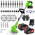 Weed Wacker Cordless,24v Electric Weed Eater Battery Powered,3 in 1 Lightweight Weed Eater with Blade & 2 4.0 Ah Batteries & Charger,Grass Trimmer for Women,Lawn Care,Garden,Yard