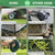 100 ft Garden Hose, Flexible Ultra Lightweight Durable Garden Hose, Kink-Free Water Hose with 10 Function Sprayer - Non-Shrinking Garden Hoses, Easy to Store,All-Weather, Car Washing Pipe Garden Hoses
