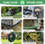 50 ft Flexible Garden Hose with 10 Spray Nozzle-Heavy Duty Superior Strength 96D Material Garden hoses -5-Layer PTE Latex Core - Lightweight Water hoses- Extra Strong Brass Connectors Garden hose