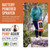 PetraTools HD2000-S Battery Powered Garden Sprayer 2 Gallon 9 Spray Nozzles