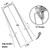 HongWay 500 Pack Landscape Staples 4 Inch, Galvanized Garden Stakes
