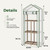 Bamworld Greenhouse for Outdoors Small Plant Green House 3-Tier Portable Plant Stand with Durable PE Cover for Seedling Ideal Gardening Gifts for Women Plants Lover